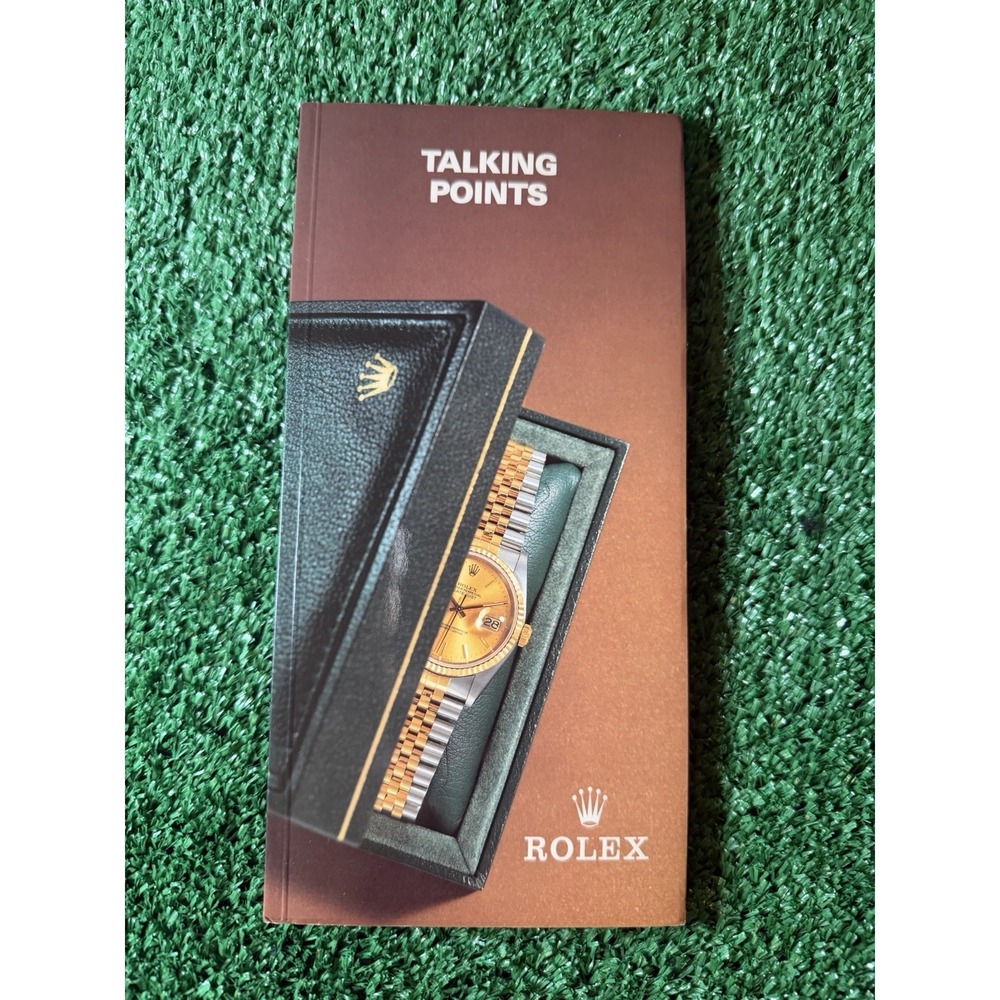Vintage Rolex Talking Points Brochure, Salesman Pamphlet